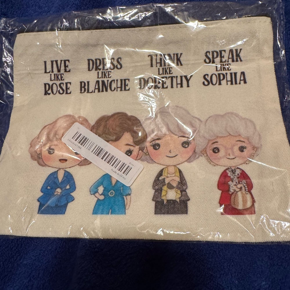 Golden Girls Print Canvas Pouch